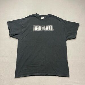 Hairball Band Tour T-Shirt Mens XL Black Lucky 13 Tour Concert Graphic grunge